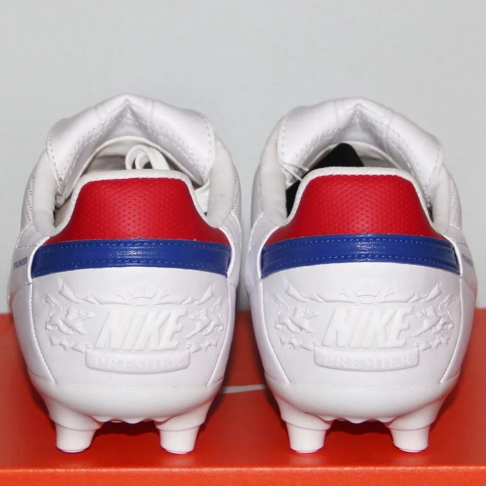 Nike Premier III FG Soccer Cleats Mens 7 7.5 8 White Royal Blue Red